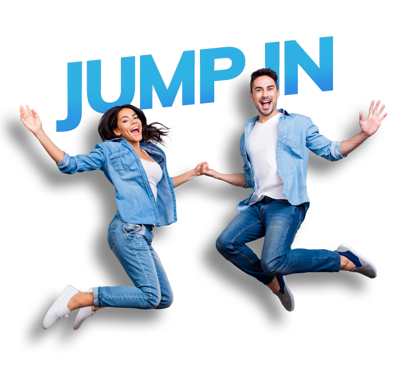 Couple-Jump-In