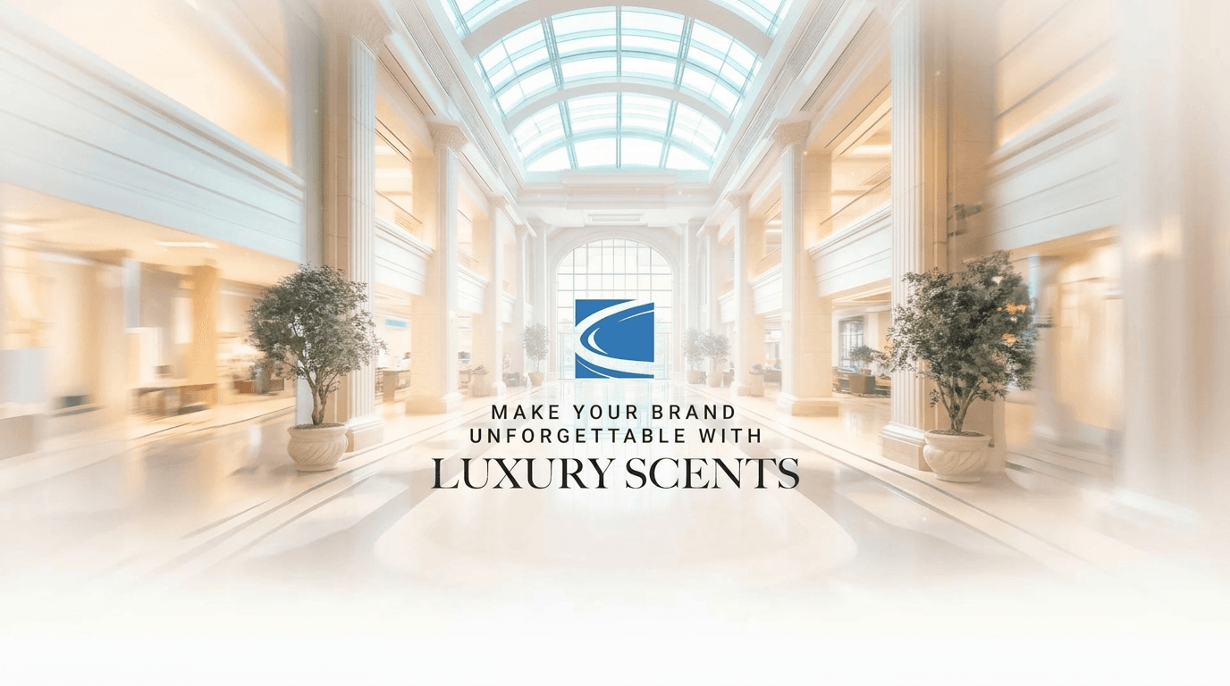 Home page image of a luxury hotel lobby.